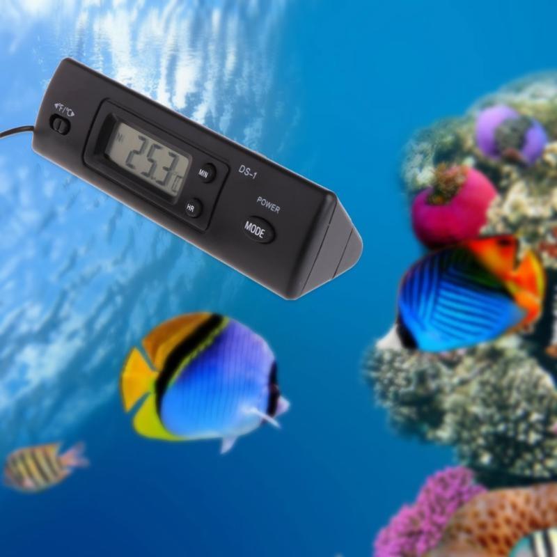 Waterproof Aquarium Fish for Tank Thermometer LCD Digital Display Thermometer