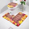3pcs Water Absorption Mat Toilet Seat Cover Non-Slip Bath Pad Home Decor