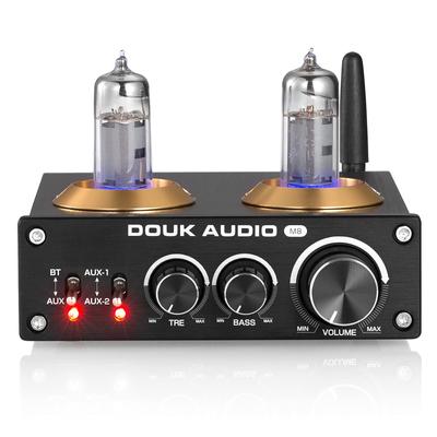 DOUK AUDIO M8 6K4 QCC3003 HiFi Bluetooth Vacuum Tube Desktop Stereo Amplificatore di potenza 5.0 Hi-Fi 50W×2