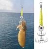 Squid Lures Fishing Saltwater LED Waterproof Fishing Underwater Flasher Light Squid Hook Electronic Squid Lure Light Hook
