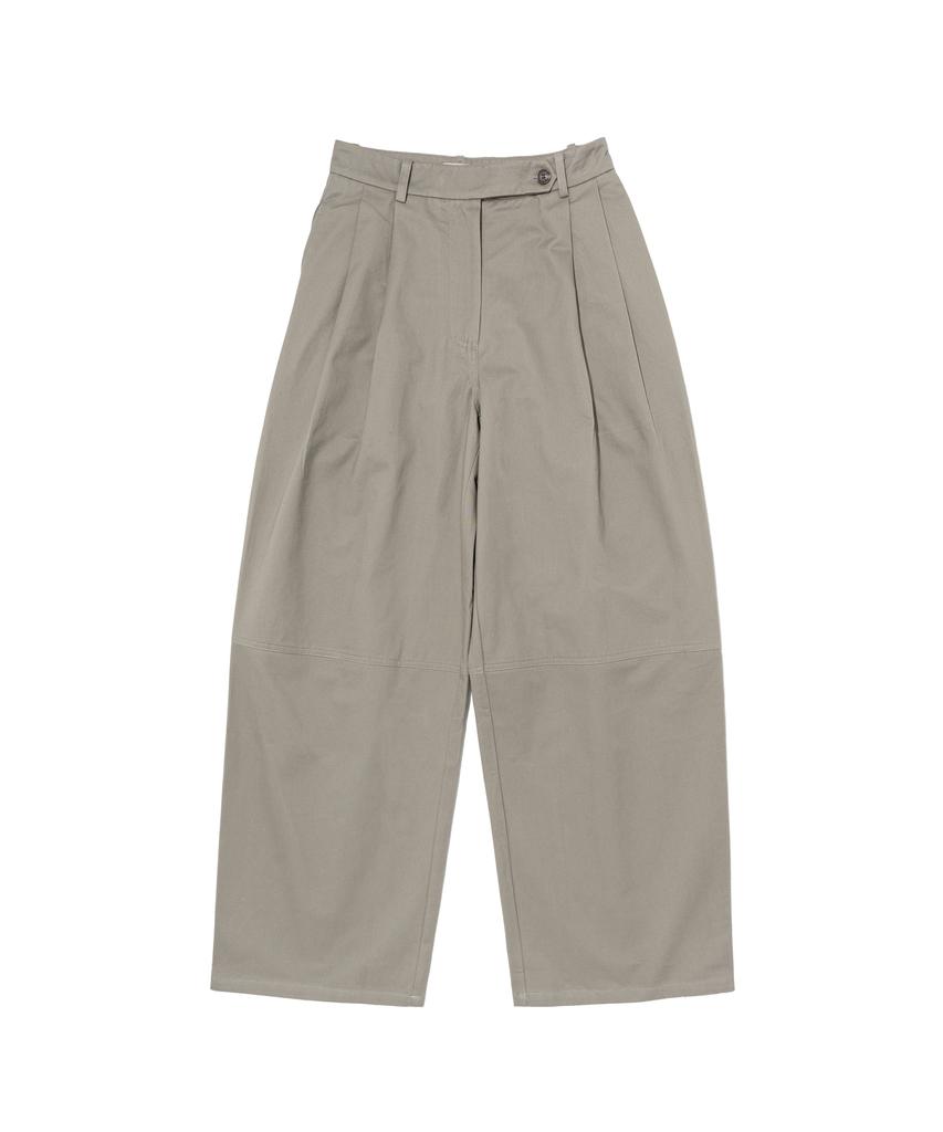 CARGOBROS FOR WOMAN Relaxed Cotton Twill Pants (Khaki)
