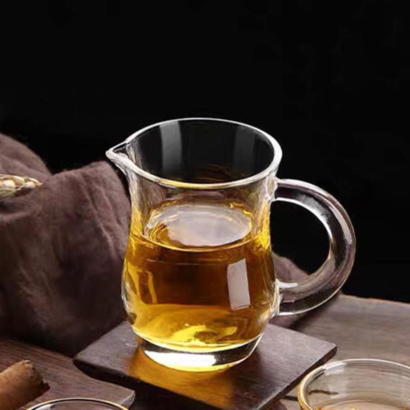 120ml Wine Dispenser with Handle Thickened Glass Reasonable Pot Handle Container Water Dispenser Transparent Spirits Glass