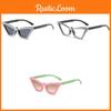 Stylish Pearlescent Cat Eye Shades With Geometric Elements For Party And Stage Performance