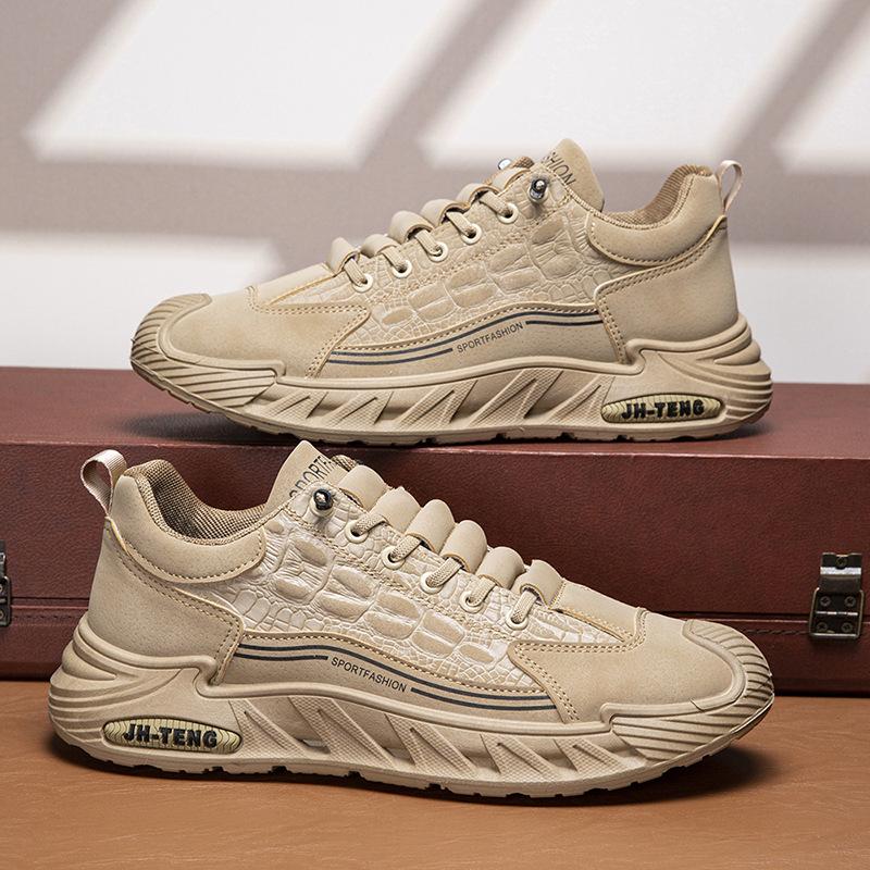 

Single cotton large size men s shoes casual men s lace-up fashion crocodile pattern soft-soled sports shoes 39