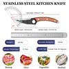 Handgeschmiedetes Ausbeinmesser Kochmesser Tranchiermesser Fleisch Gemüse Obst Küchenmesser Klinge mit doppelter Schneide Küchenmesser