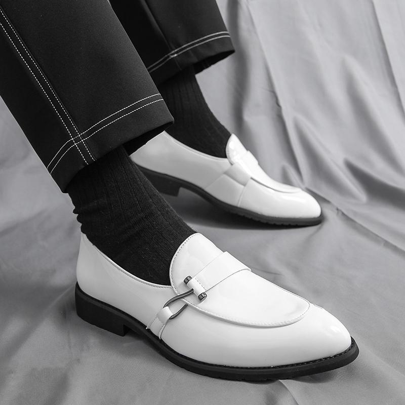 

Мужские лоферы Классика Индивидуальность Формальная деловая обувь Черный Белый Золотой Зеленый Свадебное платье Выпускные туфли Большие размеры EU:46 белый