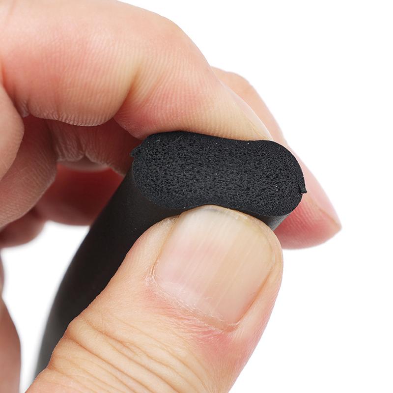 Black Rubber Strip Gaskets Round Sealing Strip Wear-Resistant Bar For Cabinet Door Seal Grease Separator 3/5/6/8/10/12/15/18mm