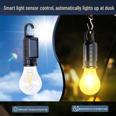 Solar-Powered LED for Home, Outdoor Camping, Emergency & Night Market Lighting