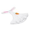 Lawn Goose Clothing Plush Cute Long Ear Easter Bunny Outfit for Goose White Rosy