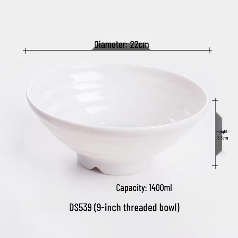 Durable Melamine Round Noodle & Soup Bowl