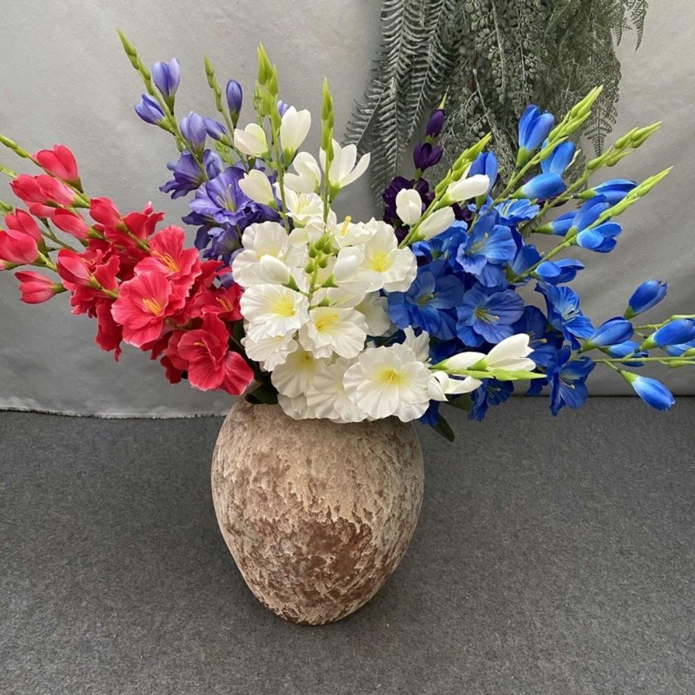 5 Grenar Konstgjord Hyacint Violet Blomma 62cm Konstgjorda Blommor Bröllopsdekoration