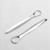 1PC Tongue Scraper Stainless Steel Oral Tongue Cleaner Medical Mouth Brush Reusable
