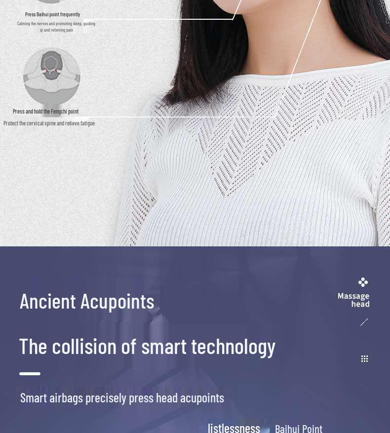 Automatic Scalp Massager Helmet for Migraine and Fatigue Relief, Sleep Aid, and Meridian Dredging.