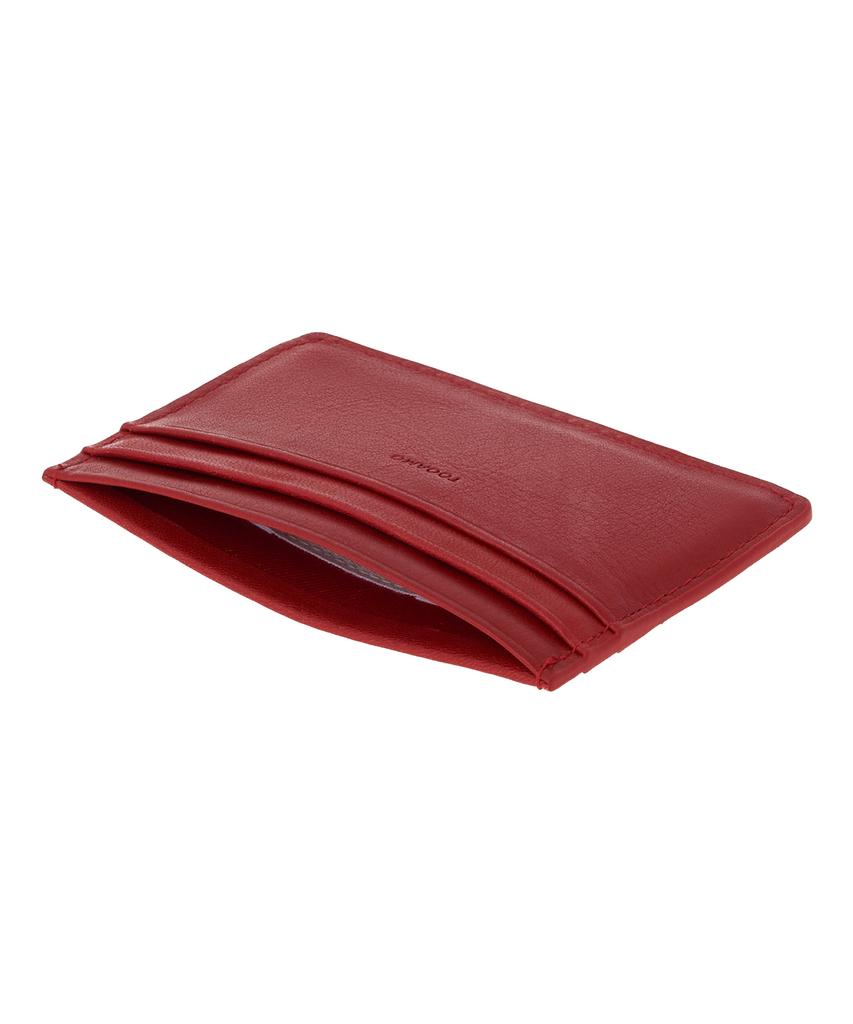 Tooamo Classic Card Wallet Red [Cowhide]