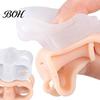Toe Separators for Hallux Valgus 1 Pair Silicone Men Women, Breathable Double Hole Spacers Overlapping Toes And Correction, Soft SEBS Foot Cushions