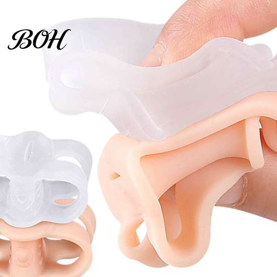 Toe Separators for Hallux Valgus 1 Pair Silicone Men Women, Breathable Double Hole Spacers Overlapping Toes And Correction, Soft SEBS Foot Cushions