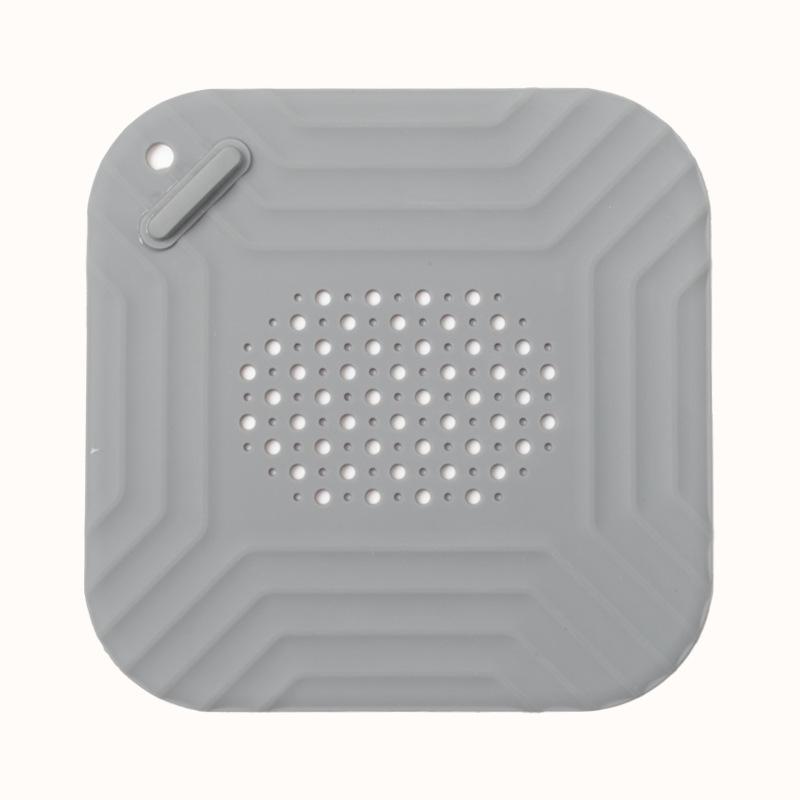 Kitchen Sink Filter Screen Handle, Silicone Floor Drain Cover, Bathroom Drain, Hair Clogging Prevention, Sewer Opening Clogging Prevention