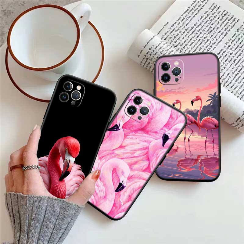 UP29 Flamingos Rosa Vogel Blume Hülle für Motorola Edge 60 60s 70 G86 G56 G54 E14 G04S G45 G54 G64 S30 S50 X30 X40 X50 Pro Power