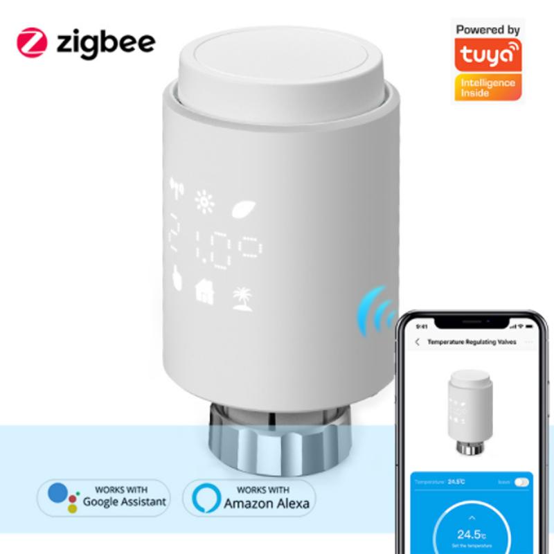 Satın alın Tuya ZigBee 3.0 Smart Thermostatic radiator valve