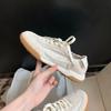 ~ Yale College~ Fresh color matching round head lace-up breathable foot-stepping woman