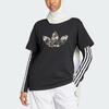 Adidas Originals Logo Comfortable Soft Short Sleeve T-Shirt Women T-Shirts Black KA2684