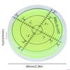 60mmx12mm PMMA Bubble Degree Mark Surface Level Round For Measuring Tool