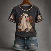 Women's Halloween Print Short Sleeve Casual T-Shirt Top