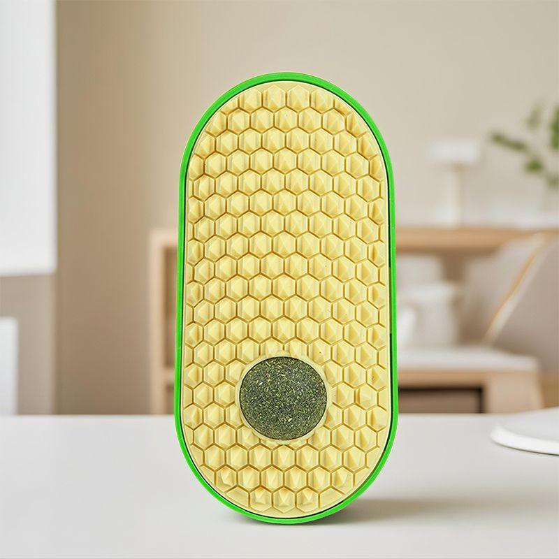 

Cat Toy Cat Itching Device Corner Hair Rubbing Artifact Cat Scratch Board Not Falling off Dandruff Face Scratching Pet Supplies Pea Scratching Itch [Yellow]]