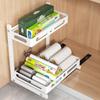 Under Sink Organizers, Metal Sliding Cabinet Basket and Storage Organizer 2 Tier Pull Out Cabinet Organizer for Kitchen Bathroom
