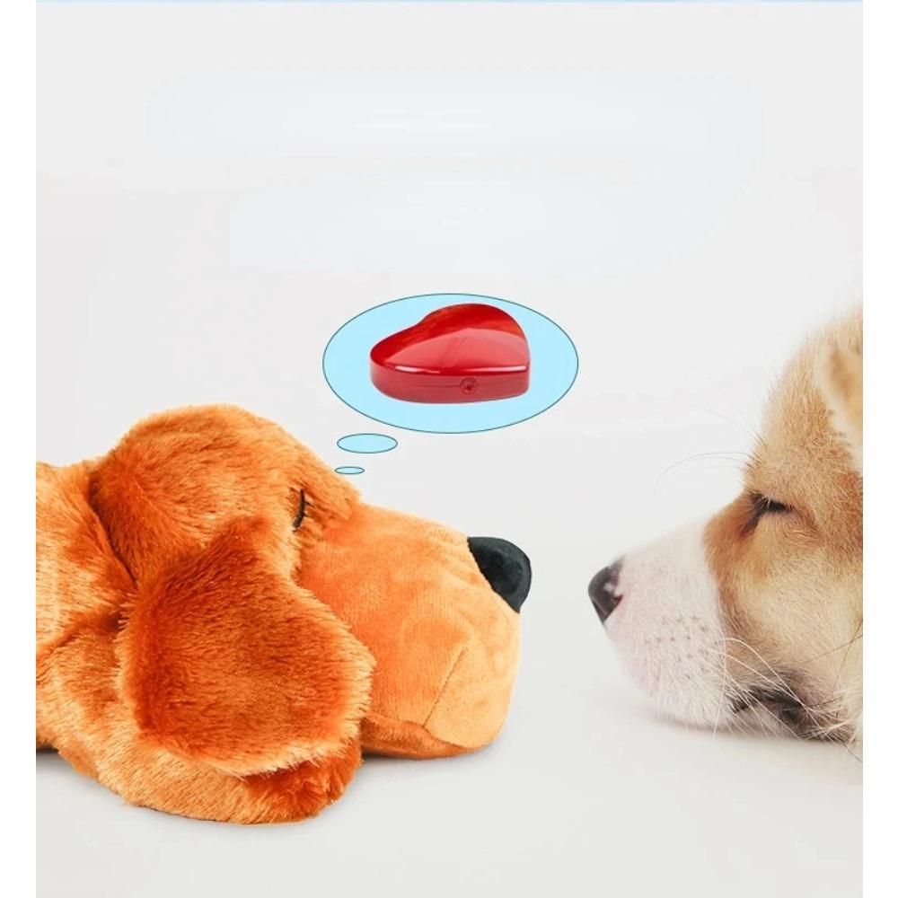 Giocattoli Rilassanti per Animali Domestici, Compagno per l'Ansia del Cane Giocattoli di Peluche con Simulazione del Battito Cardiaco per Dormire – Il Regalo Perfetto per il Tuo Amico Peloso!