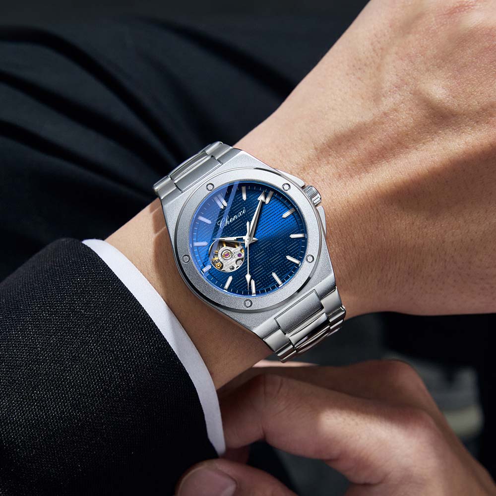 CHENXI New Men's Mechanical Watch Automatic Mechanical Wristwatch Stylish Luminous Water-Resistant Men's Watch Reloj