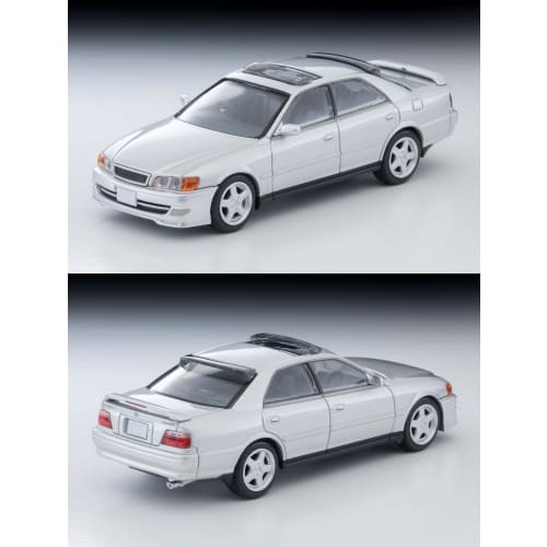 TOMYTEC Tomicarama Vintage 1/64 Scale 13a Daikoku Parking Area Mat B (Includes Toyota Chaser 2.5 Tourer V 1998 Model) Rubber Mat + ABS Resin and Acryl