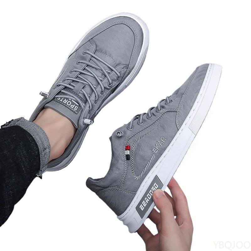 Spring Autumn New Daily Casual Flat Shoes for Men Solid Color Sports Low Cut Breathable Simple Comfortable Wear-resistant Shoes