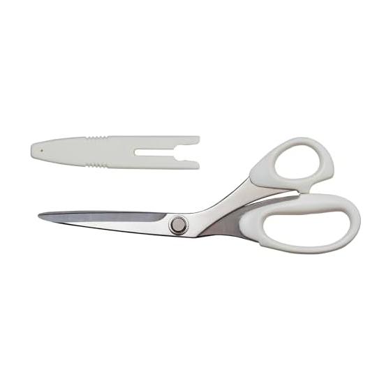 Misasa Right-handed Stainless Steel Cutting Scissors 20cm White with Cap 1 Piece MIS8161