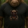 Men's T-Shirt Horror Teddy Motif Cotton Size S To 5XL
