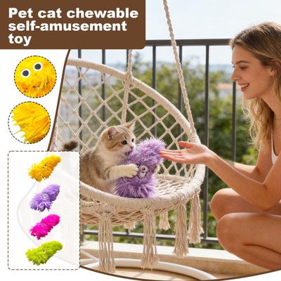 Pluszowe Koty Zabawka - Interaktywna Szeleszczący Papier & Kocimiętka Zabawka Dla Kotów W Domu Samodzielna Zabawa & Gryzienie