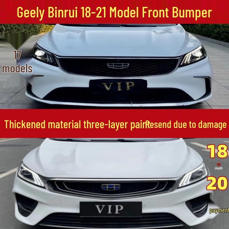 

Front Protector for Geely Binyue Models 2018-2021: Bumper and Surround Protection Front Grille with Trim - Front Bumper