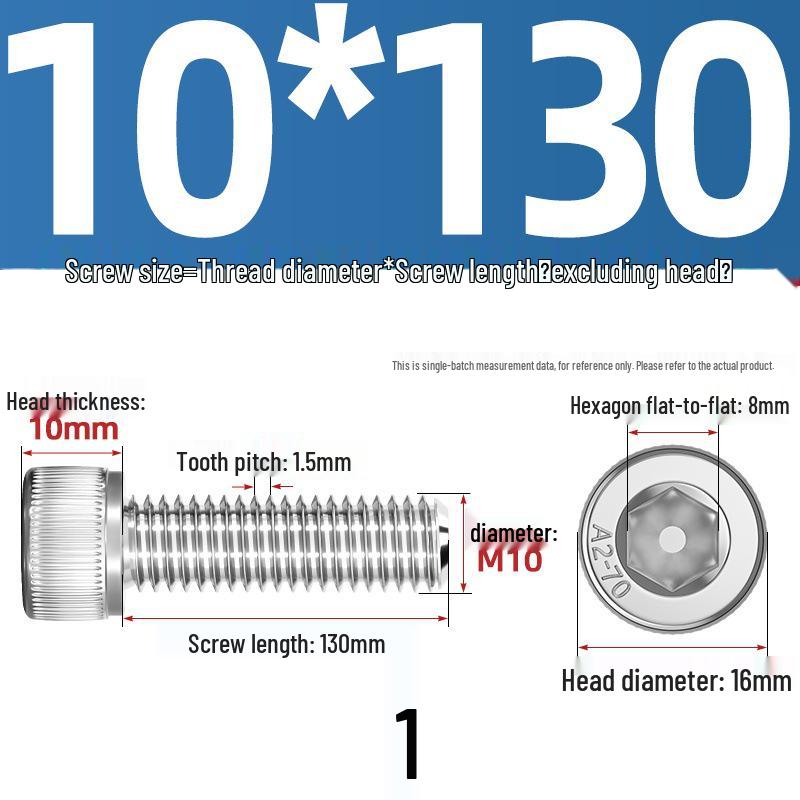 304 Stainless Steel Hex Socket Cap Screw with Extended Thread