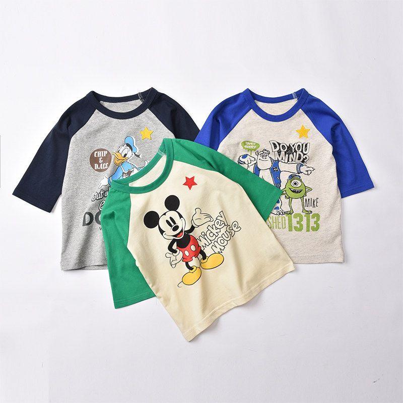 Children's Clothing Japanese Size 140-Sleeve Cartoon T-shirt