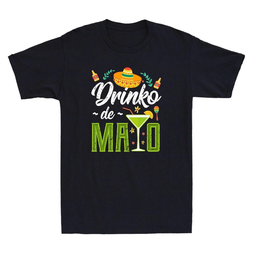 Cinco de Mayo T-Shirt, Fiesta Shirt Funny Cinco de Drinko Vintage Men s T-Shirt M