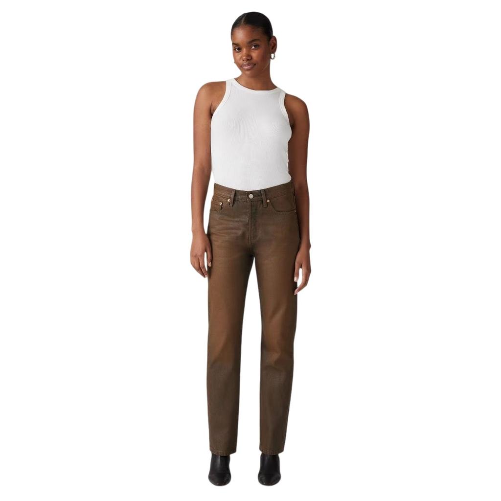 Levis Womens/Ladies 501 5 Pockets Straight Leg Jeans