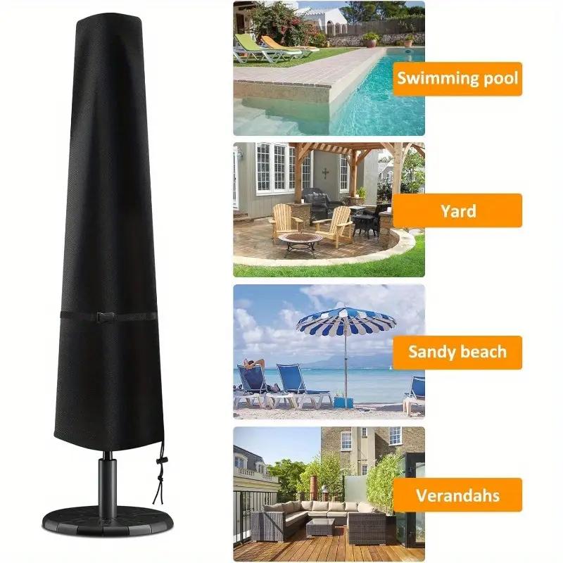 Outdoor Umbrella Cover, Oxford Cloth Waterproof UV Courtyard Umbrella Cover, Garden Terrace Cantilever Umbrella Rain Cover