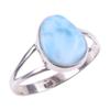 Natural Republic Larimar Gemstone 925 Solid Sterling Silver Gift Ring S.9 q8H86