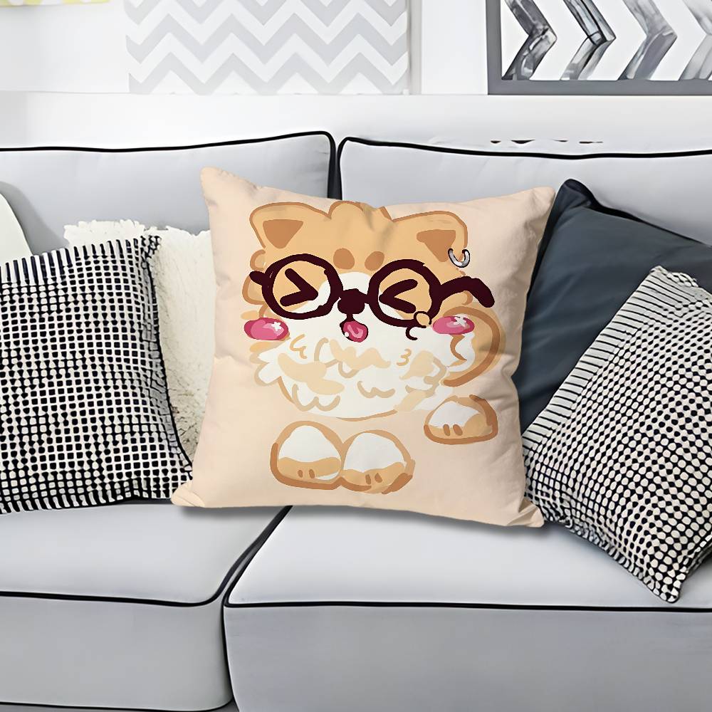 AAdopts Me Game Pillow Cases for Bedroom Living Room Sofa Home Decor Polyester Cushion Cover with Zipper