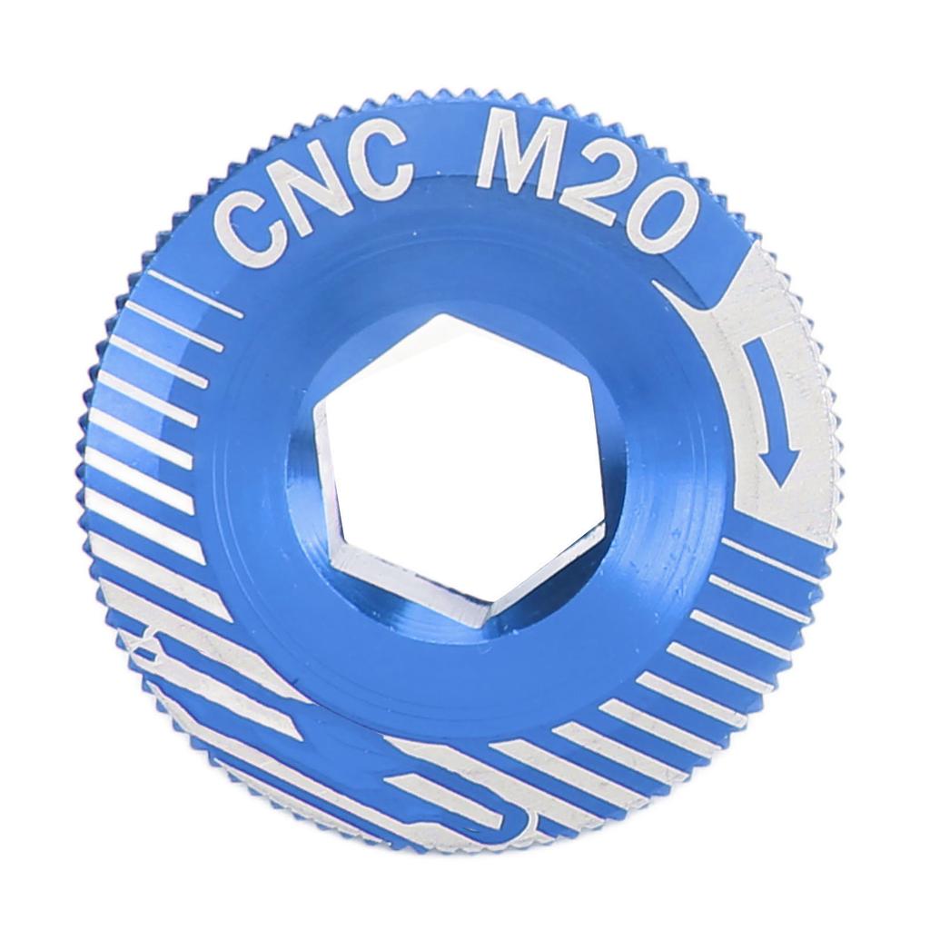 Șuruburi braț pedalier bicicletă Aliaj de aluminiu Șurub fixare pedalier M20 Șuruburi braț pedalier bicicletă M20 Albastru