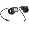 Bicicletă electrică LCD Display Conector impermeabil Afișaj date Contor 24V 36V 48V Universal pentru