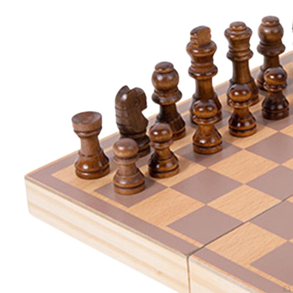 Schachspiel-Brettspiele Tragbarer Reisekoffer Klappspiel Anfänger für Erwachsene Picknicks