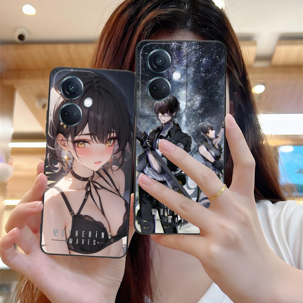 Wuthering Waves Rover Mobile Phone Case for OPPO Reno 14 13 12 11 10 9 8 7 6 5 F T Pro 5G Colorful Printing Cover Pretty Cover