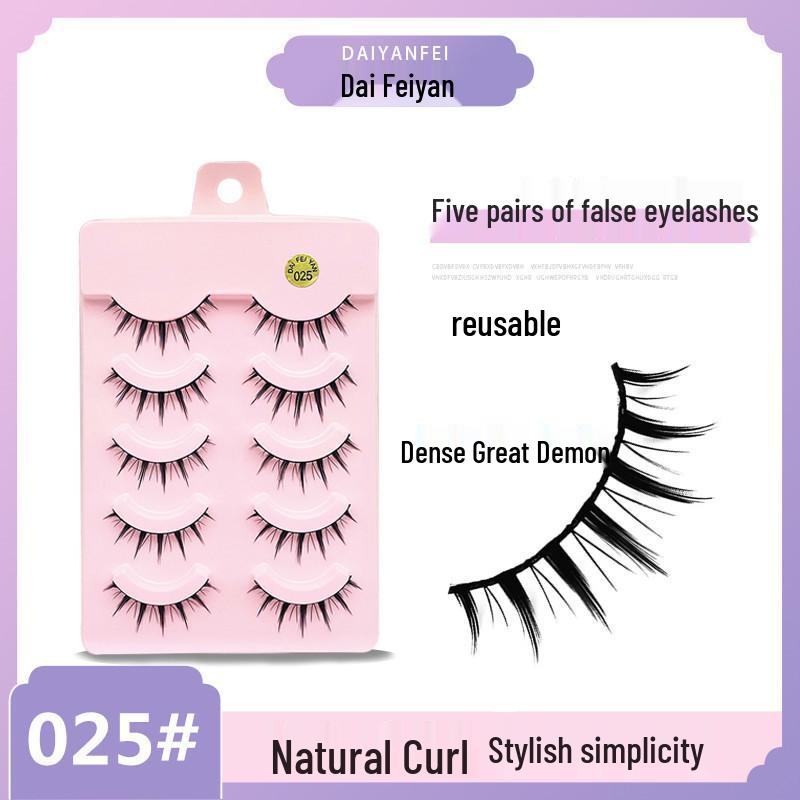 

Thick Big Devil False Eyelashes, Barbie Curled 025#—Dense, Nude Makeup, 5 Pairs