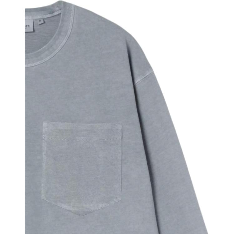 Carhartt WIP SS26 L/S Torion Pocket T-Shirt Loose Casual Round Neck Long Sleeve Vintage T-Shirt Unisex Tops I035958-3GB-B7